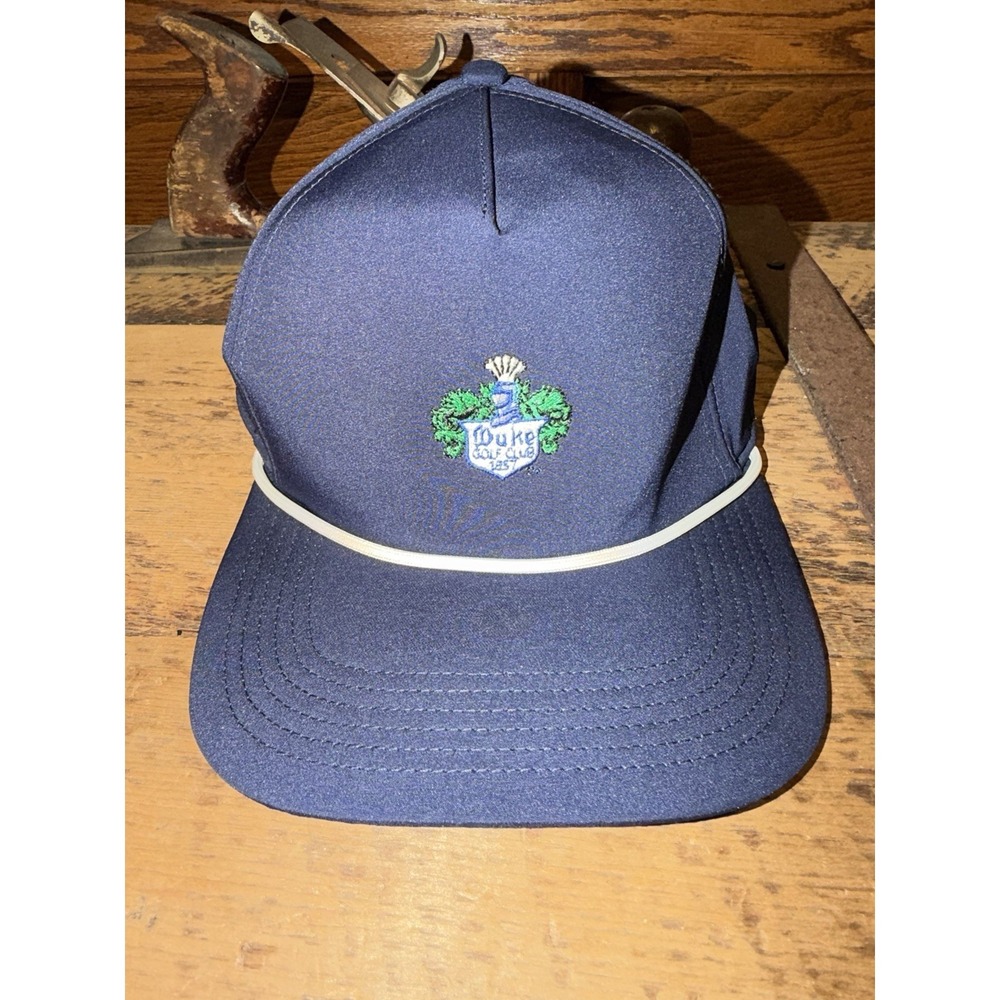 Legacy Duke Golf Club 1957 Rope Hat Cap Navy Blue Rare